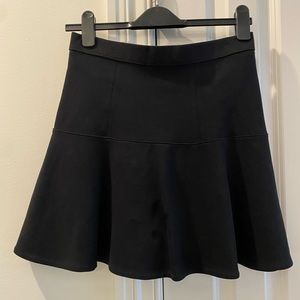 Madewell High Waisted Fit-and-Flare Black Skirt, Size 2